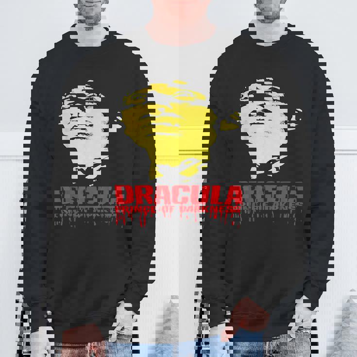 ハロウィン ホラー ドラキュラ ヴァンパイア ヴィンテージ コミックブック ムービー スウェットシャツ 高齢者への贈り物