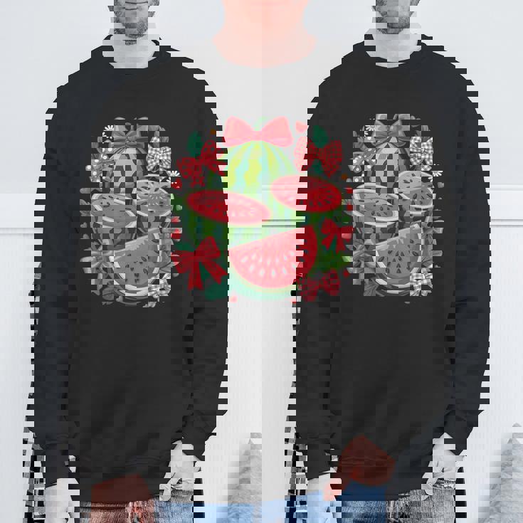 ハローサマー 2025 ガールズ スイカ おもしろバケーション キッズ スウェットシャツ 高齢者への贈り物