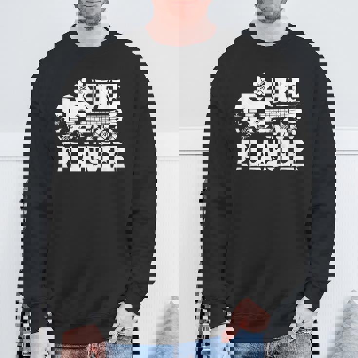 ハワイアン ウクレレ ウケ プレイヤーフラワー スウェットシャツ 高齢者への贈り物