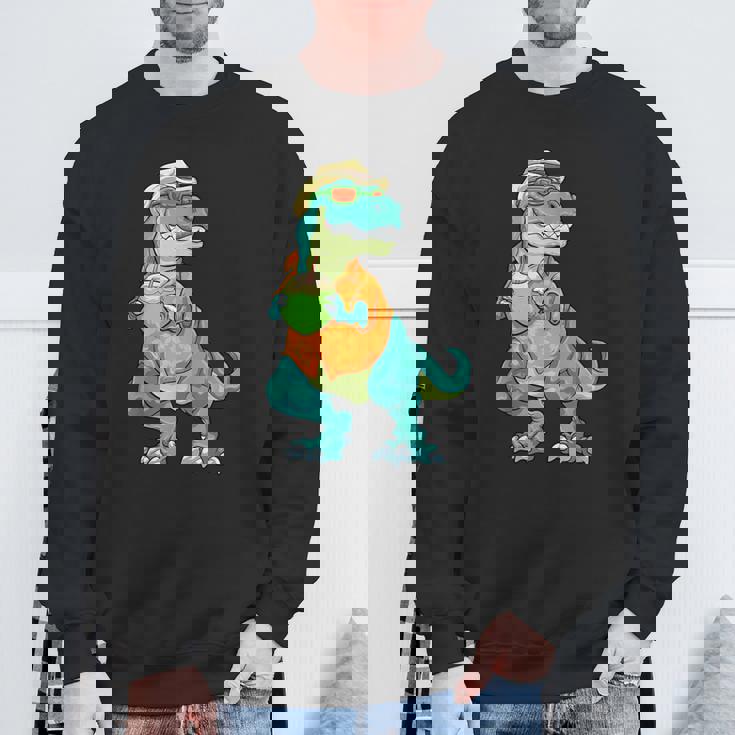 ハワイアン 恐竜 シャツ サマーレックス トロピカル バケーション アロハシャツ スウェットシャツ 高齢者への贈り物