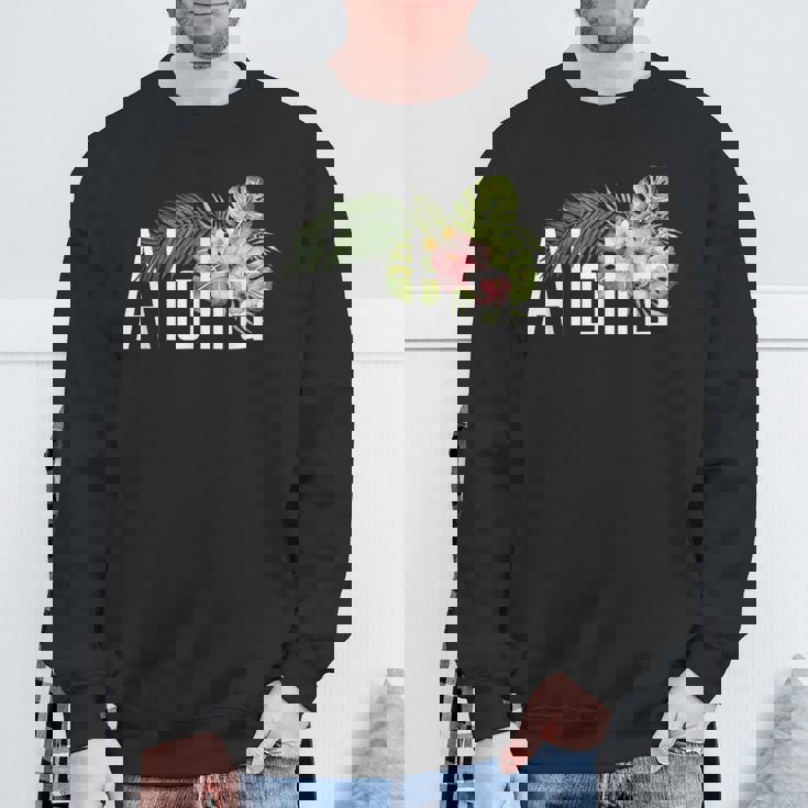 ハワイ島発アロハ フラワースピリットを感じる アロハ スウェットシャツ 高齢者への贈り物