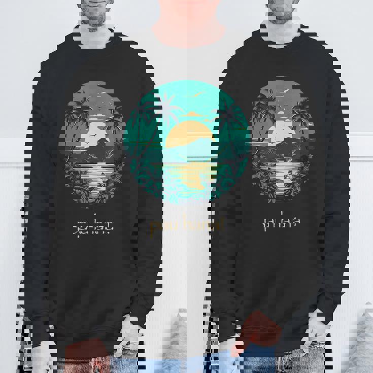 ハワイ語のパウハナはハッピータイムを意味します スウェットシャツ 高齢者への贈り物