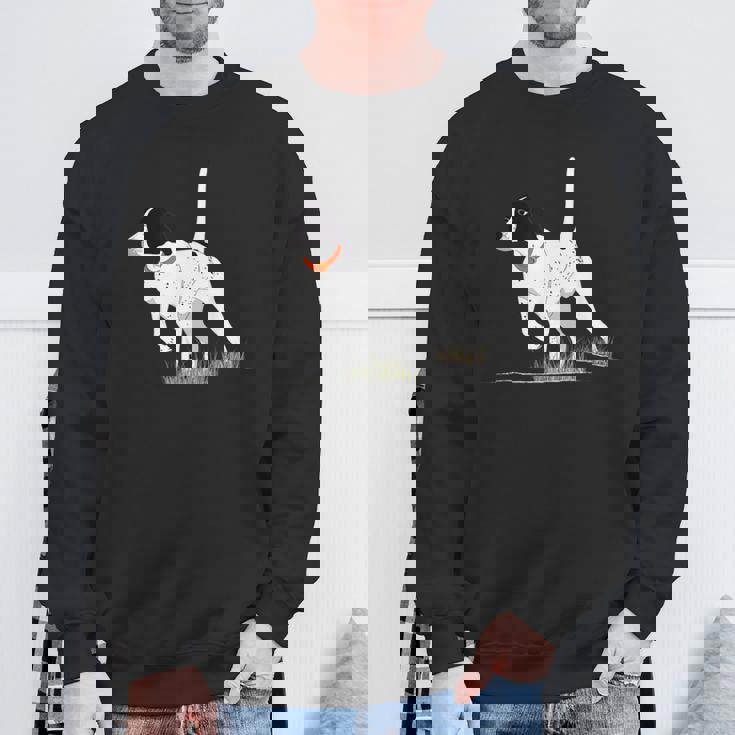 ハンターのためのバードハンティング メンズ イングリッシュポインター ドッググラフィック スウェットシャツ 高齢者への贈り物