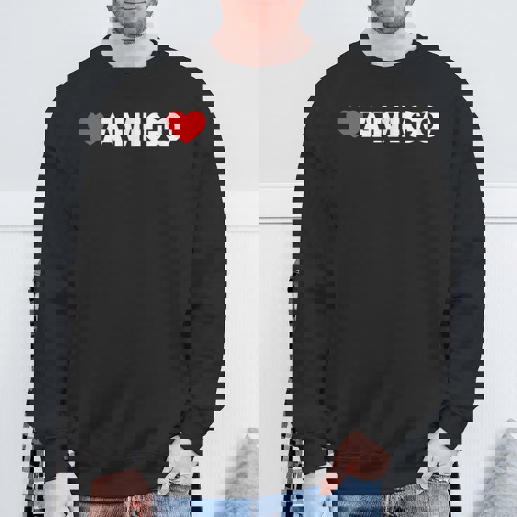 ハート アミーゴ ミニマリストのラブスタイル スウェットシャツ 高齢者への贈り物