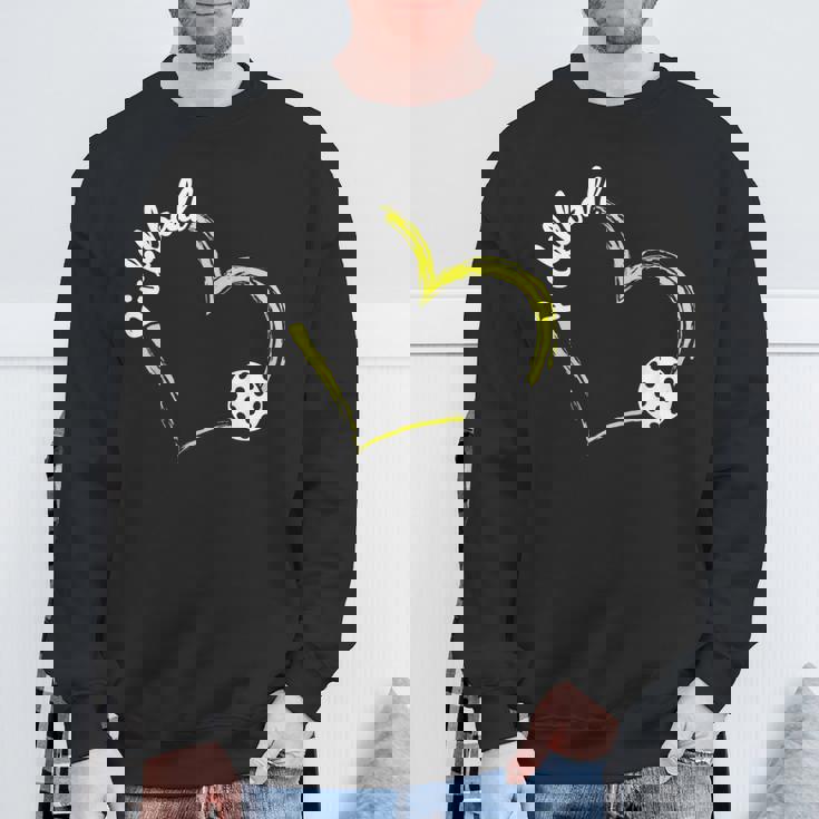 ハート ピックルボール ラブパドル スポーツ ピックルボール スウェットシャツ 高齢者への贈り物