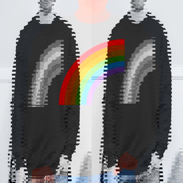 ハーフレインボー Roygbiv カラフルラッキーレインボー スウェットシャツ 高齢者への贈り物