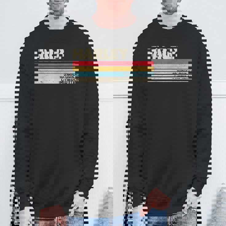 ハーレー 名前入り レトロ ヴィンテージ 70年代 80年代 90年代 誕生日 スウェットシャツ 高齢者への贈り物