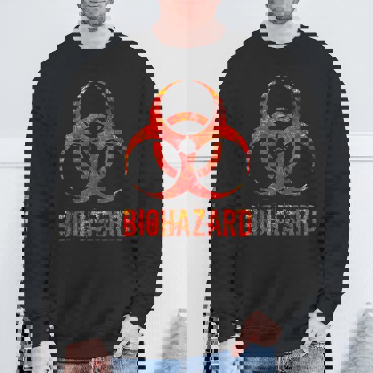 バイオハザード アンティーク調 生物学 科学教師 ロックスター ギフト スウェットシャツ 高齢者への贈り物