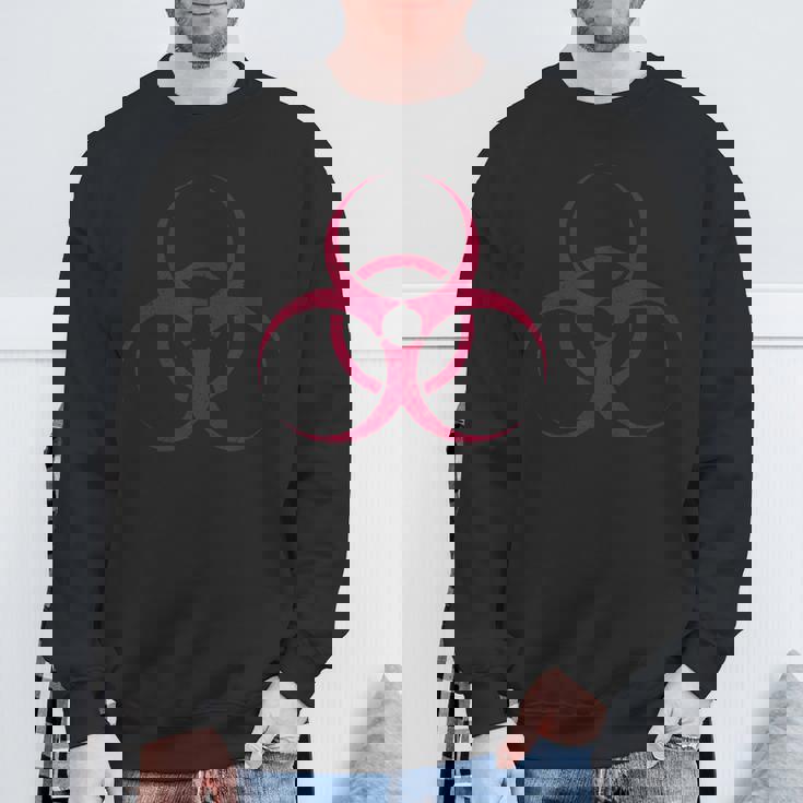 バイオハザードシンボル 生物学的ハザード警告標識 スウェットシャツ 高齢者への贈り物