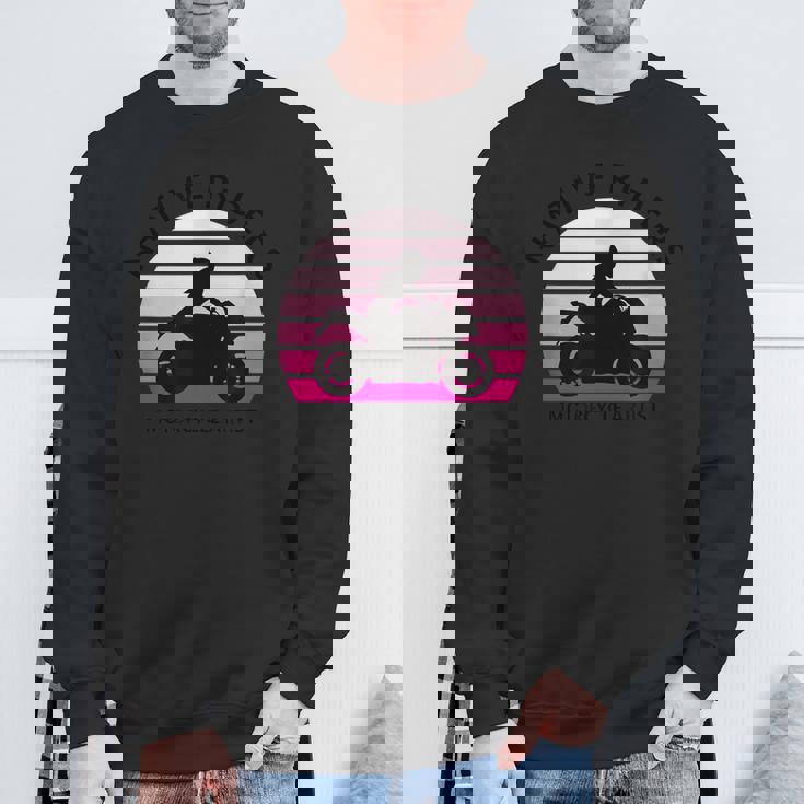 バイク おしゃれ フルカウル レディー オートバイ ツーリング ガール ライダー スウェットシャツ 高齢者への贈り物