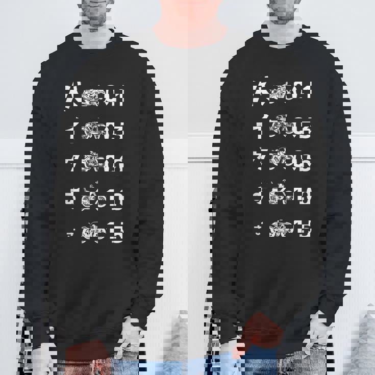バイク おもしろtシャツ 光学テスト おもしろバイク メンズ オートバイ ツーリング 原付 オリジナル服 スウェットシャツ 高齢者への贈り物