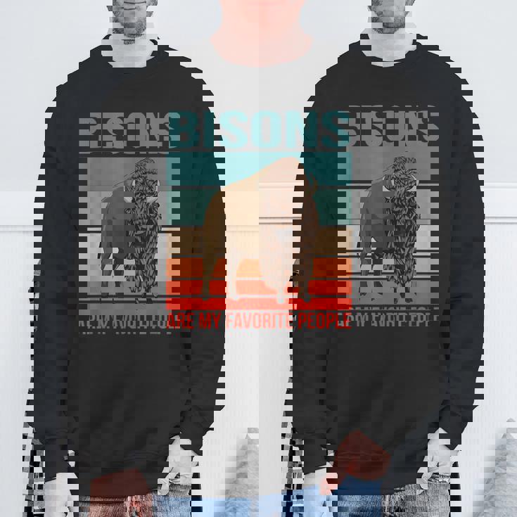 バイソン私の好きな人たち ウィズエント バイソン スウェットシャツ 高齢者への贈り物