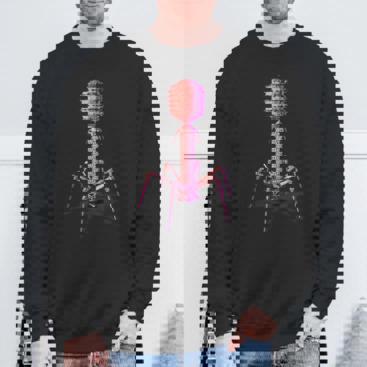 バクテリオファージ・ファージウイルス スウェットシャツ 高齢者への贈り物