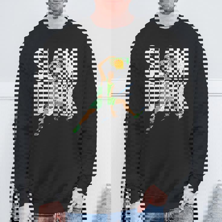 バスケットボール スラム ダンク チーム トレーニング ゲーム コーチ キッズ ギフト スウェットシャツ 高齢者への贈り物