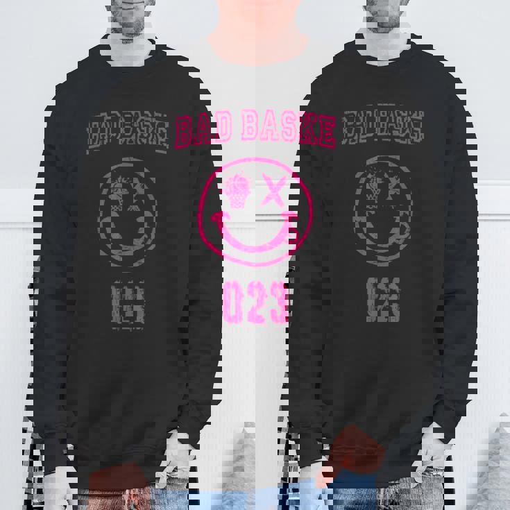 バスケットボール おもしろ バスケ パロディ イラスト ダメージ ロゴ スウェットシャツ 高齢者への贈り物