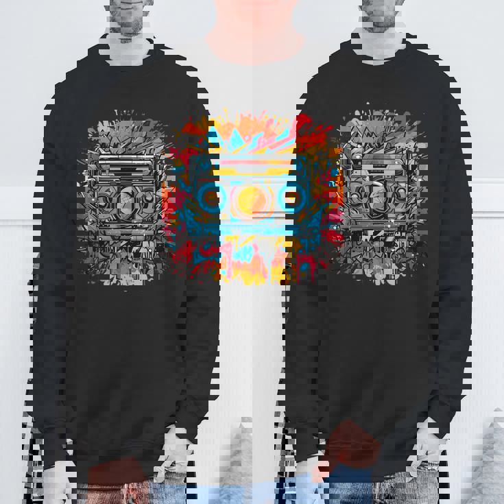 バスケットボール選手 アーバン グラフィック ノベルティ ビンテージアート スウェットシャツ 高齢者への贈り物