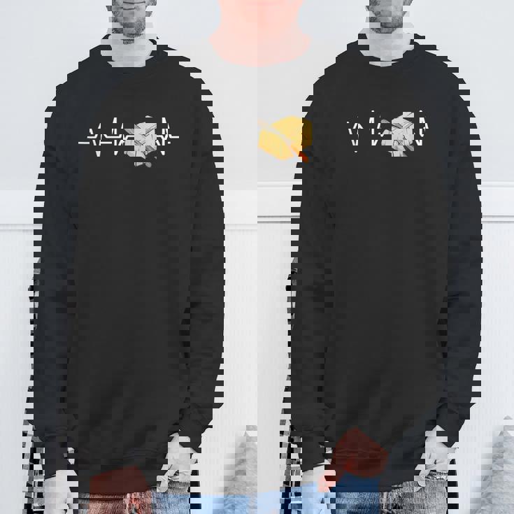 バターハートビートバターギフトバター スウェットシャツ 高齢者への贈り物