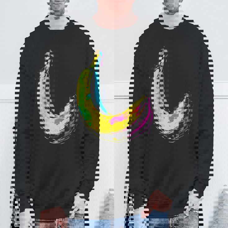 バナナ フルーツ モチーフ イラスト アート バナナ スウェットシャツ 高齢者への贈り物