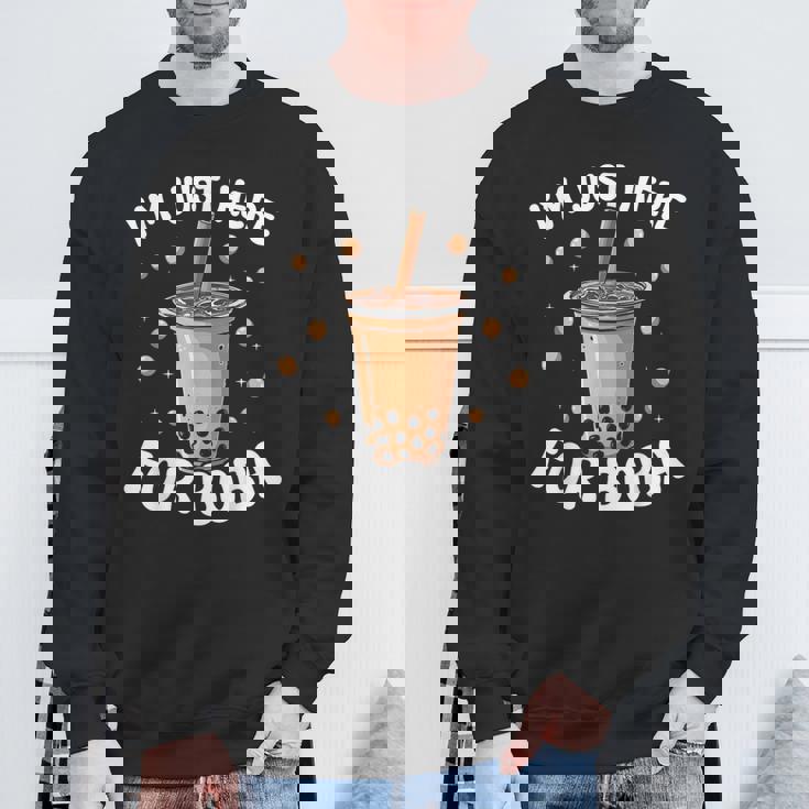 バブルティー かわいい カワイイ グラフィック 面白デザイン ボバティー スウェットシャツ 高齢者への贈り物