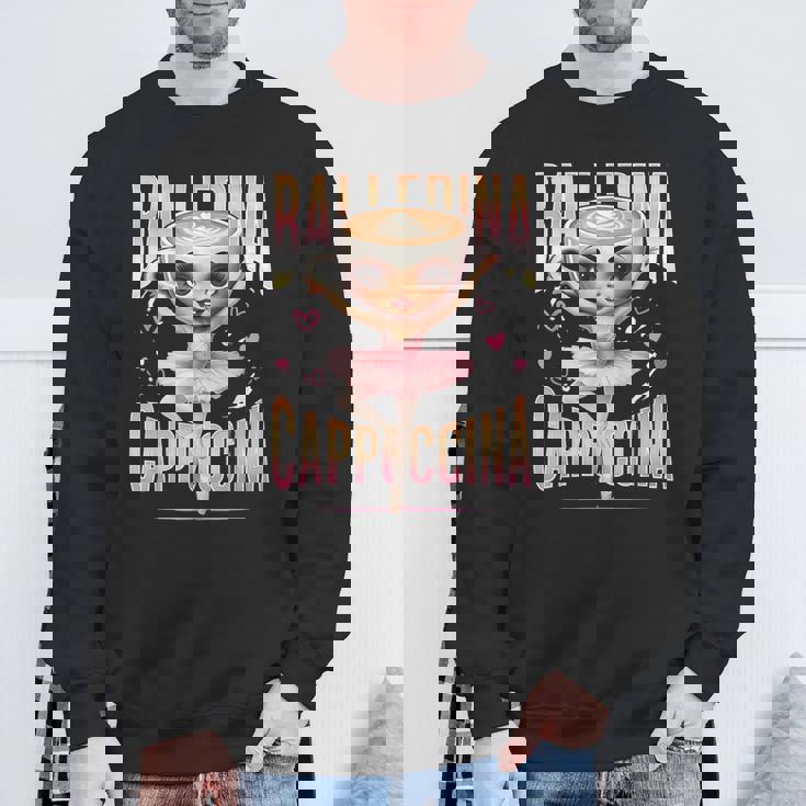 バレリーナ カプチーナ イタリアン ブレイン ロート ファニー カプチーノ ミーム スウェットシャツ 高齢者への贈り物