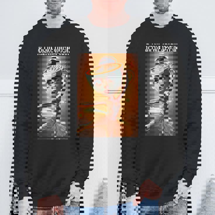 バレリーナ カプチーノ 面白い イタリアン ブレイン レッド スウェットシャツ 高齢者への贈り物