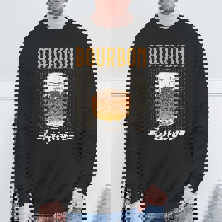 バーボンラバー 恋人 酒飲み 飲酒 ドリンク バーボン スウェットシャツ 高齢者への贈り物