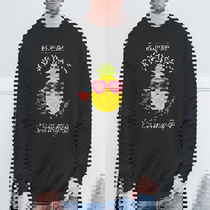 パイナップル サングラス アロハ ビーチ ハワイアン ハワイ スウェットシャツ 高齢者への贈り物