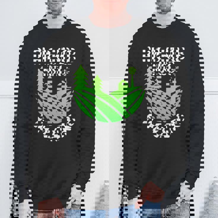 パインノブ 音楽 劇場 ミュージシャン ミュージカル スウェットシャツ 高齢者への贈り物