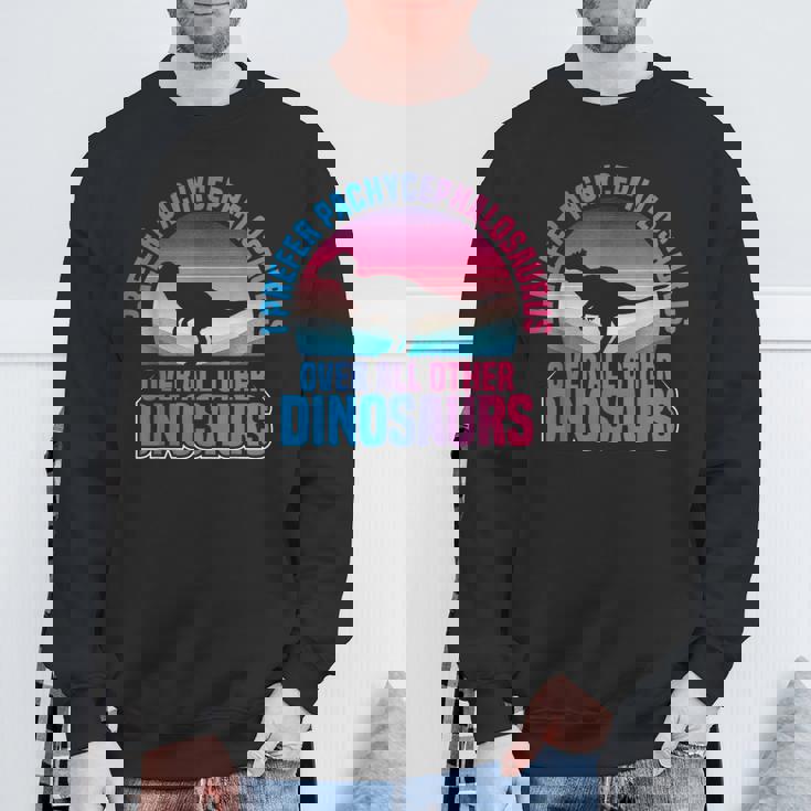 パキケファロサウルス ぬいぐるみ 恐竜 古生物学者 スウェットシャツ 高齢者への贈り物