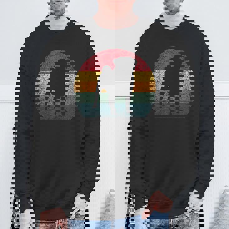 パグ犬 ヴィンテージ アンティーク調 レトロスタイル メンズ レディース ギフト スウェットシャツ 高齢者への贈り物