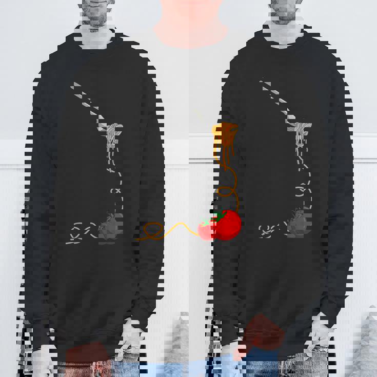 パスタスパゲッティトマトヌードル イタリアンフード スウェットシャツ 高齢者への贈り物