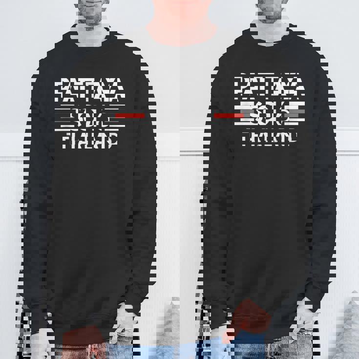 パタヤ・ソイ6 タイバー・パブ・パーティー・グラフィック スウェットシャツ 高齢者への贈り物