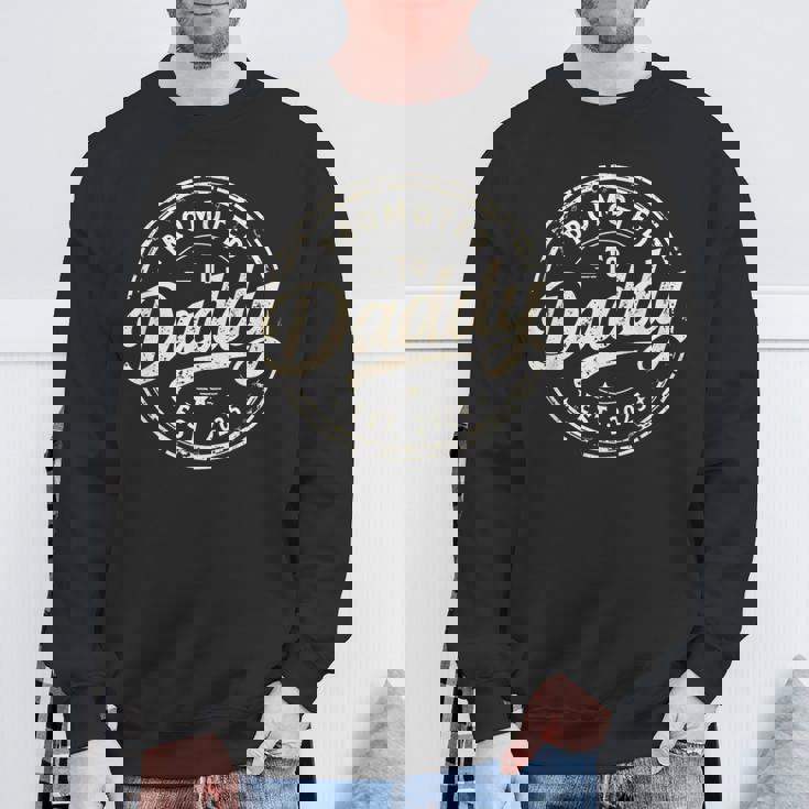 パパに昇格 2025 新パパベイビー初めてのお父さん スウェットシャツ 高齢者への贈り物