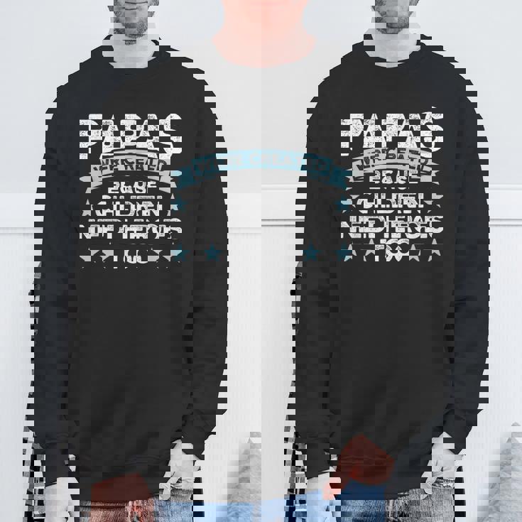 メンズ パパスは子供の家族のパパから スウェットシャツ 高齢者への贈り物