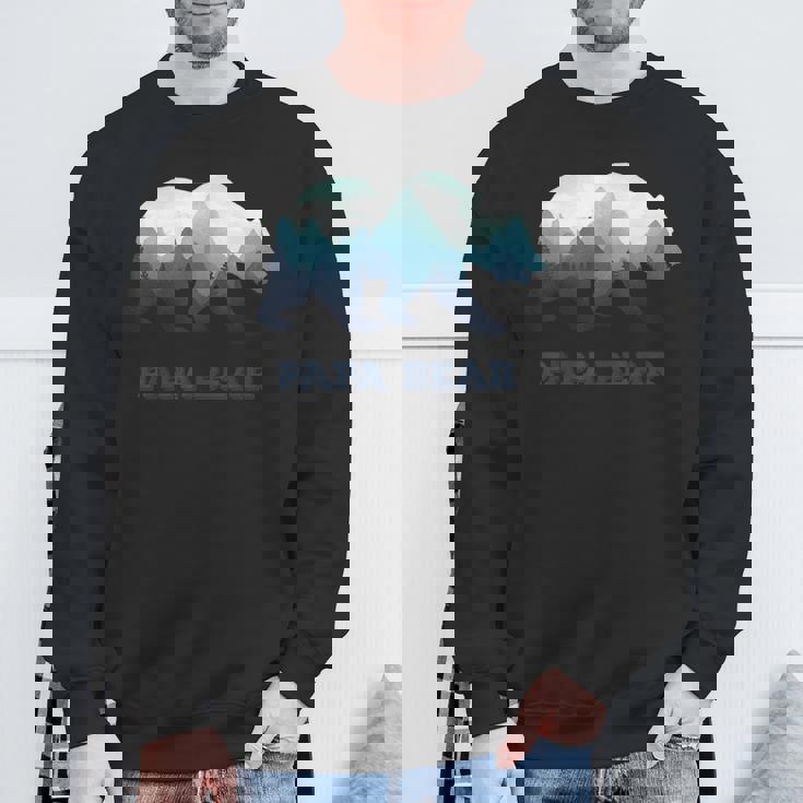 パパベア 野生動物 父の日ギフト お父さんやお父さんへのギフト スウェットシャツ 高齢者への贈り物