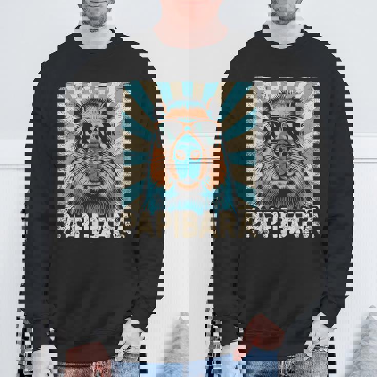 パピバラ おもしろカピバラ 最高のお父さん 父の日 カピバラ スウェットシャツ 高齢者への贈り物