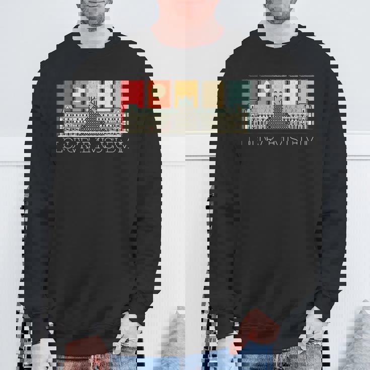 パリのルーブル美術館 フランス観光 スウェットシャツ 高齢者への贈り物