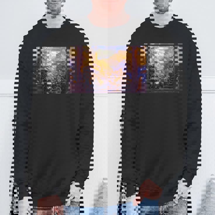 パリッシュによるロマンス名画 スウェットシャツ 高齢者への贈り物