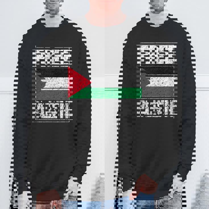 パレスチナの国旗 パレスチナが好きです スウェットシャツ 高齢者への贈り物