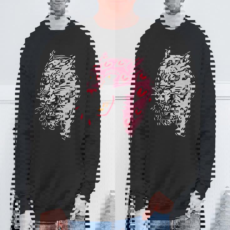 パンサーピンク×ハートラブトラディショナルフラッシュ スウェットシャツ 高齢者への贈り物