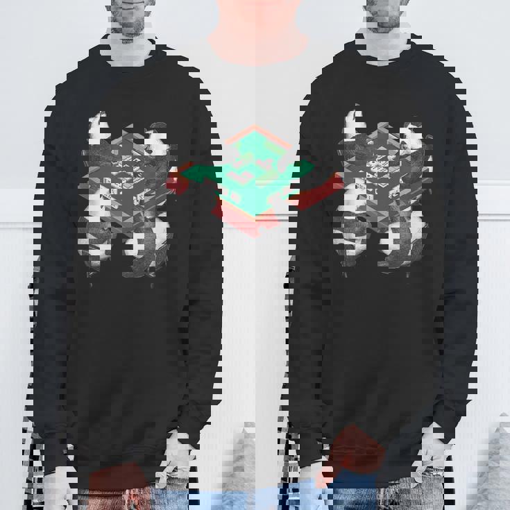 パンダ 麻雀 面白いtシャツ 動物 文字入り メンズ おもしろ 面白い 服 おもしろグッズ ネタ 雀士 スウェットシャツ 高齢者への贈り物