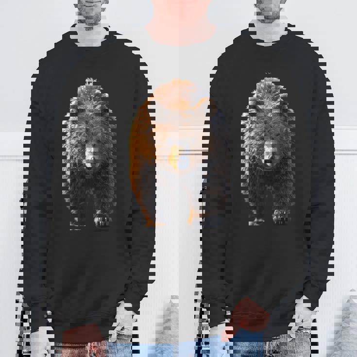 ヒグマ グリズリー ベア ブラザーズ フォレスト ワイルド ヒグマ スウェットシャツ 高齢者への贈り物