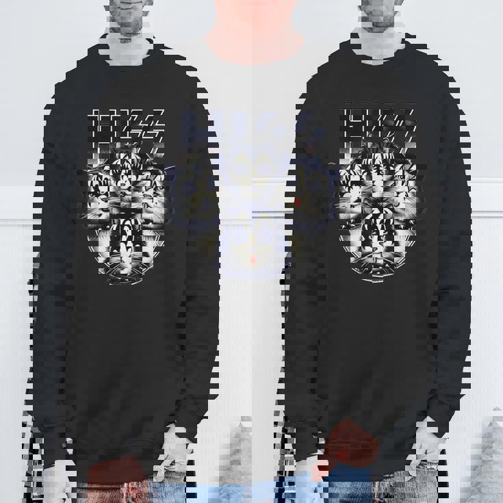 ヒス・ファニー・キャッツ・キトンズ・ロック・ロッキン スウェットシャツ 高齢者への贈り物