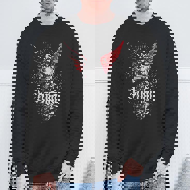 ヒップホップ Y2k ヴィンテージ ヒップスター エッジの効いたアーバン ストリートウェア エンジェル スウェットシャツ 高齢者への贈り物