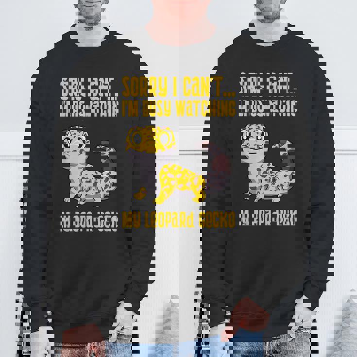 ヒョウモントカゲモドキについて考える かわいいトカゲ スウェットシャツ 高齢者への贈り物