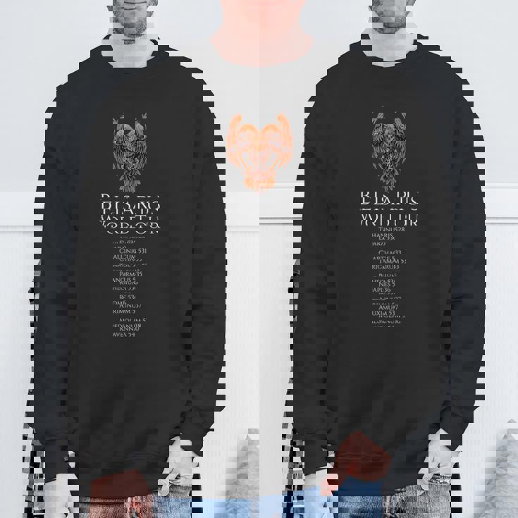 ビザンチンの歴史 ベリサリウスワールドツアー 中世小説 スウェットシャツ 高齢者への贈り物