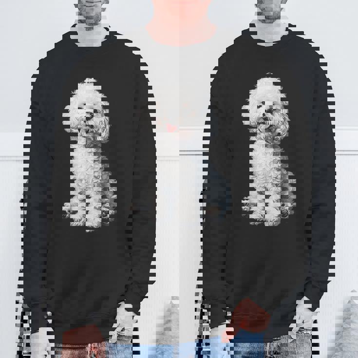 ビションフリーゼ 犬 モチーフ ペット イラスト ビションフリーゼ スウェットシャツ 高齢者への贈り物