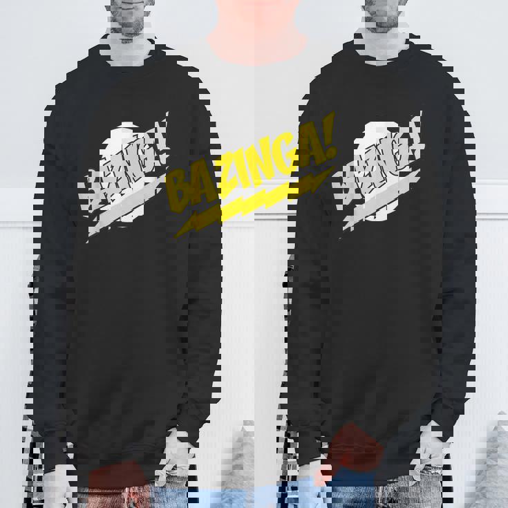 ビッグバン理論ロゴ Bazinga スウェットシャツ 高齢者への贈り物
