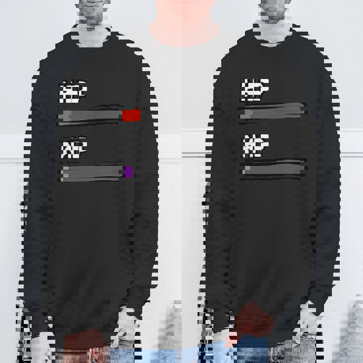 ビデオゲームのようなhp&Mpゲージ。 スウェットシャツ 高齢者への贈り物