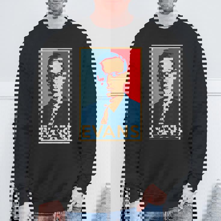 ビル・エヴァンス・ホープ ポスター グレート・オブ・ジャズ・ヒストリー スウェットシャツ 高齢者への贈り物